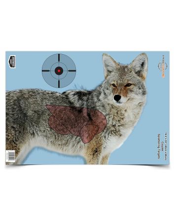Birchwood Casey 35405 PregameCoyote Paper Hanging Rifle 16.50" x 24" Impact Enhancement Yes 3 Per Pkg