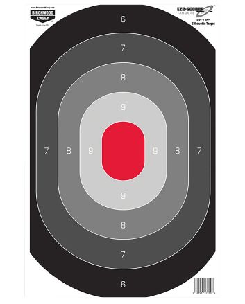 Birchwood Casey 37054 EZE-ScorerSilhouette Paper Target 23" x 35" 100 Per Pkg