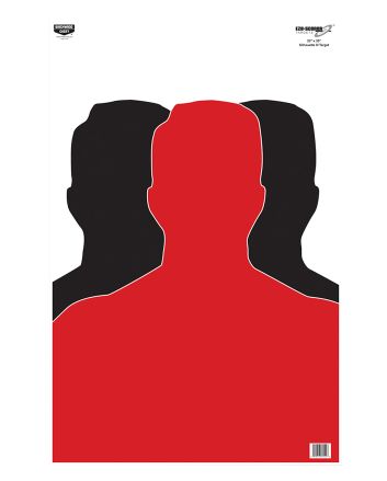 Birchwood Casey 37042 EZE-ScorerSilhouette Paper Target 23" x 35" 100 Per Pkg