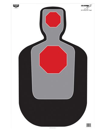 Birchwood Casey 37043 EZE-Scorer BC-19 Silhouette Paper Target 23" x 35" 100 Per Pkg