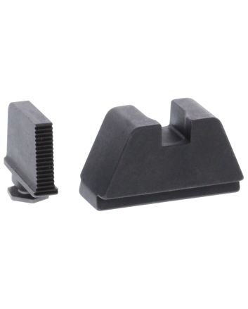 AmeriGlo GL470 Optic Compatible Sight Set for Glock2XL Tall Serrated Front Sight- Black Rear Sight