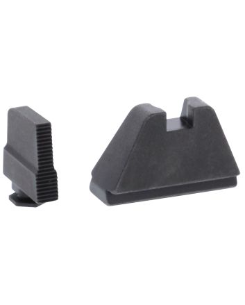 AmeriGlo GL507 Optic Compatible Sight Set for Glock5XL Tall Serrated Front Sight-Black Rear Sight