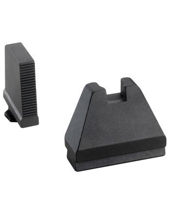 AmeriGlo GL808 Optic Compatible Sight Set for Glock9XL Tall Serrated Front Sight-Black Rear Sight