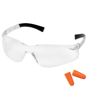Pyramex PYS2510SNDP Mini ZTEK Combo Youth Women Clear Lens Polycarbonate Wraparound