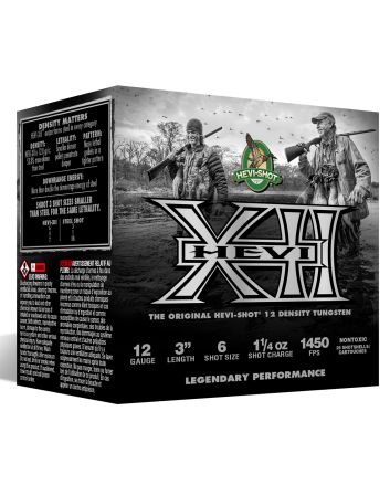 HEVI-Shot HS53306 HEVI-XII12Gauge 3" 1 1/4oz Tungsten 6Shot 25 Per Box/10 Case