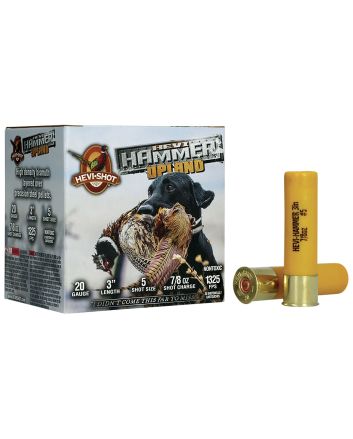 HEVI-Shot HS29225 HEVI-Hammer Upland 20Gauge 3" 7/8oz Steel/Bismuth 5Shot 25 Per Box/10 Case