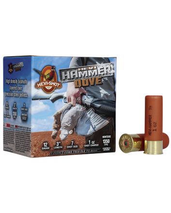 HEVI-Shot HS29137 HEVI-Hammer Dove 12Gauge 3" 1oz Steel/Bismuth 7Shot 25 Per Box/10 Case