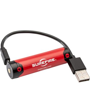 SureFire SF18650B 18650B BatteryRed/Black 3.6 Volts 3,500 mAh (1) Single Pack Rechargeable