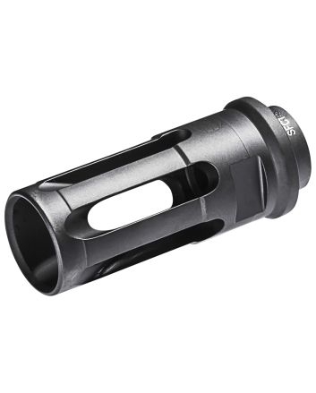 SureFire SFCT5561228 Closed-Tine Flash Hider Black DLC Stainless Steel with 1/2"-28 tpi Threads &amp; 2.30" OAL for 5.56x45mm NATO AR-15