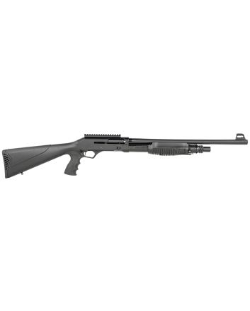 SDS Imports DSF12 Duo-Sys Force12 Gauge Pump/Semi-Auto Hybrid 3" 5+1 19" Barrel, Black Steel Receiver, Synthetic Fixed Stock w/Pistol Grip Includes 3 Chokes