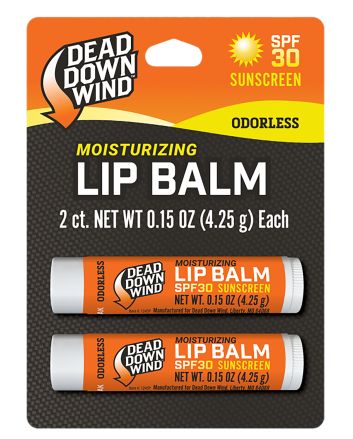 Dead Down Wind 1249BC Lip Balm0.15 oz Unscented Broad Spectrum SPF 30 Sunscreen