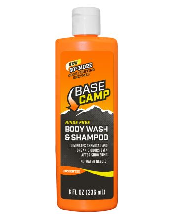 Dead Down Wind 1251 Base Camp Shampoo/Body Wash Odor Eliminator 8 oz Squeeze Bottle