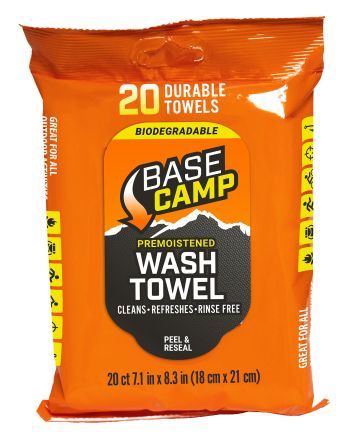 Dead Down Wind 1356 Base Camp Wash Towel Odorless 20 Per Pkg