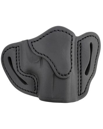 1791 Gunleather ORBHCSBLR BHC Optic Ready OWB Compact Stealth Black Leather Belt Slide Compatible w/Glock 43/Sig P365/Walther PPK Right Hand Includes Belt Clip