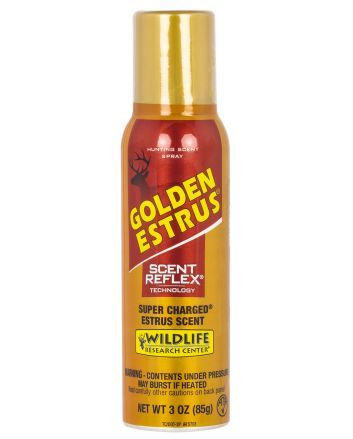 Wildlife Research 4043 Golden Estrus Scent Reflex Deer Attractant Doe In Estrus Scent 3 oz Aerosol