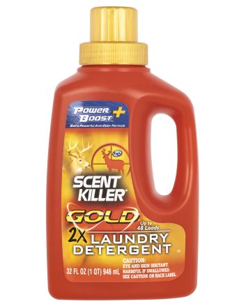 Wildlife Research 1249 Scent Killer Gold Laundry Detergent Odor Eliminator Odorless Scent 32oz Bottle