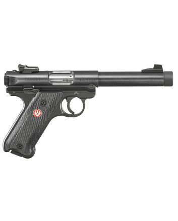 Ruger 40178 Mark IV Target Sports South Exclusive 22 LR 10+1 5.50" Blued Threaded Bull Barrel,Blued Aluminum Frame, Black Checkered Polymer Grip, Right Hand, Two Magazines