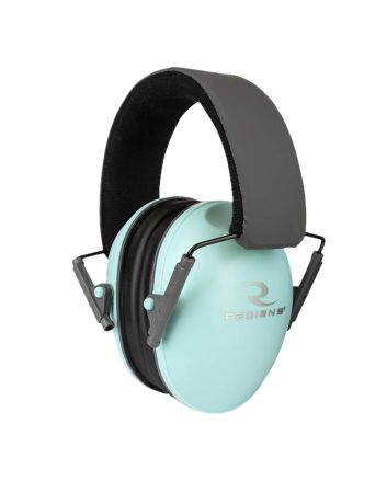 Radians LS0820CS Lowset Passive Muff 21 dB Over the Head Aqua Blue/Black Women 1 Pair