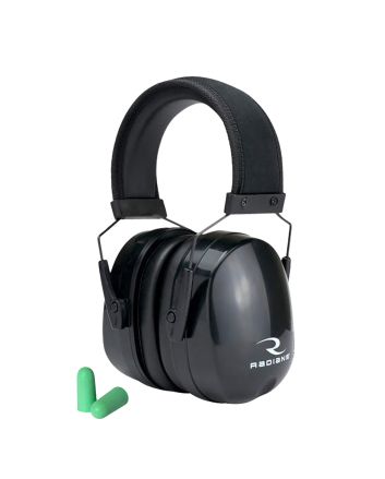 Radians MX0100CS Maximus Muff Foam 33 dB 28 dB Over the Head Aqua Blue Black Adult 1 Pair