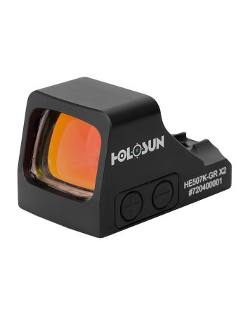 Holosun HE507KGRX2 507Black Anodized 1 x 0.58" x 0.77" 2 MOA Green Dot/32 MOA Circle Multi Reticle