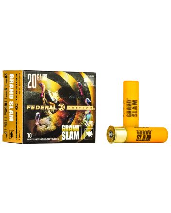 Federal PFCX258F5 Premium Grand Slam 20Gauge 3" 1 5/16oz 5Shot 10 Per Box/25 Case