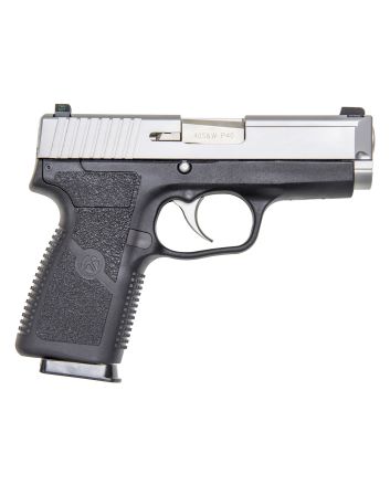 Kahr Arms KP4043NA P40 S&amp;W Caliber with 3.60" Barrel, 7+1 Capacity, Black Finish Frame, Serrated Matte Stainless Steel Slide, Textured Polymer Grip &amp; TruGlo Night Sights