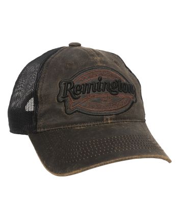 Outdoor Cap RM17A Remington Cap Cotton Black/Brown Unstructured OSFA