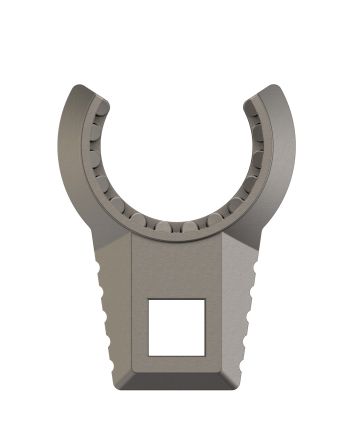 Real Avid AVMFDRBNW Master -Fit Delta Ring Barrel Nut Wrench Titanium/Stainless Steel for AR-Platform