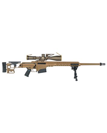 Barrett 19246 MK22 Mod 0 300 Norma Mag 10+1 26" Fluted Barrel, Coyote Cerakote Side Folding Stock w/Adjustable Comb, Barrett M-Lok Rail System, Black Polymer Grip, Nightforce ATACR 7-35x56mm