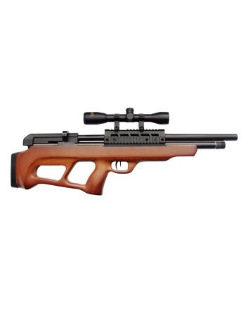 Beeman 1357 Under-LeverPre-Charged Pneumatic 177 Pellet 12+1 Shot Black Black Receiver European Hardwood Scope 4x32mm