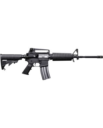 Bushmaster 0010004BLK M4 Patrolman's5.56x45mm NATO 30+1 16" Salt Bath Nitride Threaded Barrel, Black A4 Flat Top Receiver, Black 6 Position Collapsible Stock w/M4 Black Polymer Grip, Right Hand