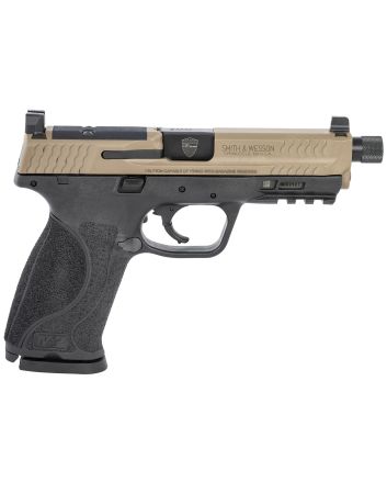 Smith &amp; Wesson 13450 M&amp;P M2.0 OR Spec Series Kit 9mm Luger 4.60" 17+1 Black Polymer Frame Flat Dark Earth Stainless Steel Slide Black Interchangeable Backstrap Grip