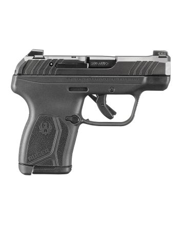 Ruger 13716 LCP Max Compact Frame 380 ACP 10+1 2.80" Black Oxide Alloy Steel Barrel, Black Oxide Serrated Steel Slide Black Polymer Frame Black Nylon Grip, Magazine, Mag Loader, Holster