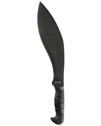 Ka-Bar 1249 Kukri11.50" Black SK-5 Steel Blade/ Black TPR Handle 17" Long Includes Sheath