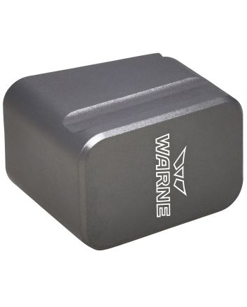 Warne MEG1954GR Magazine Extensionmade of 6061-T6 Aluminum with Hardcoat Anodized Gray Finish for Glock 19, 23 Magazines (Adds 5rds 9mm Luger, 4rds 40 S&amp;W)