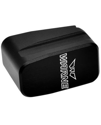 Warne MEG432BLK Magazine Extensionmade of 6061-T6 Aluminum with Hardcoat Anodized Black Finish for Glock 43 Magazines (Adds 2rds)