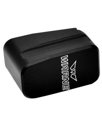 Warne MEG43X2BLK Magazine Extensionmade of 6061-T6 Aluminum with Hardcoat Anodized Black Finish for Glock 43X, 48 Magazines (Adds 2rds)