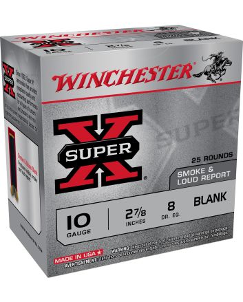 Winchester Ammo XBP10W Super X Blank 10Gauge 2.87" 25 Per Bx/10 Case