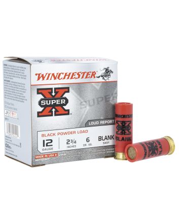 Winchester Ammo XBP12W Super X Blank 12Gauge 2.75" 25 Per Bx/10 Case