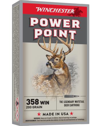 Winchester Ammo X3582 Power-Point358Win 200gr 20 Per Box/10 Case