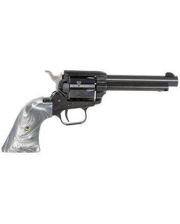 Heritage Mfg RR22B4GPRL Rough Rider22 LR 6 Shot 4.75" Black Barrel &amp; Cylinder Black Frame, Altamont Gray Pearl Grips