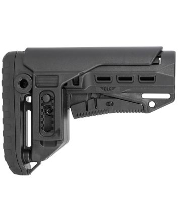NcStar DLG-130-052 Compact PCP52 Mil-Spec Stock Black Synthetic Collapsible with Adjustable Cheekpiece