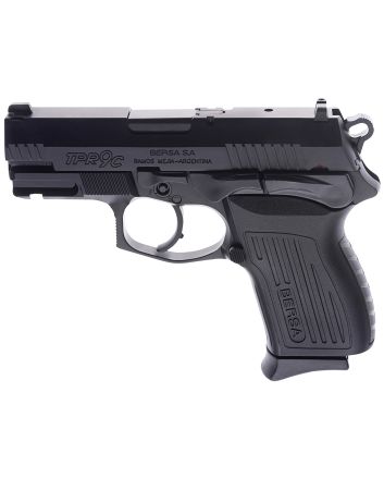 Bersa TPR9CM TPRCCompact Frame 9mm Luger 13+1, 3.25" Black Manual Barrel, Matte Black Serrated Steel Slide &amp; Aluminum Frame, Ambidextrous