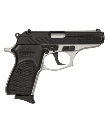 Bersa T380DT8 ThunderMicro-Compact Frame 380 ACP 8+1, 3.50" Steel Barrel, Matte Black Serrated Steel Slide, Satin Nickel Aluminum Frame
