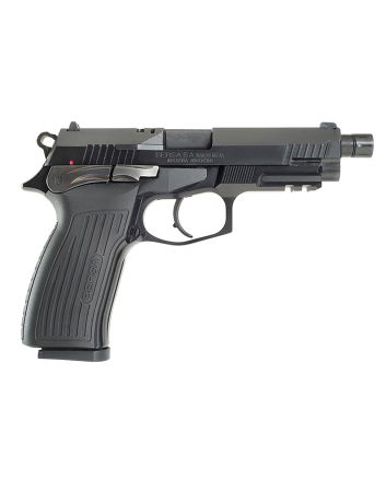 Bersa TPR9MX TPRXFull Size Frame 9mm Luger 17+1, 4.25" Black Steel Threaded Barrel, Matte Black Serrated Steel Slide &amp; Aluminum Frame w/Picatinny Rail, Ambidextrous