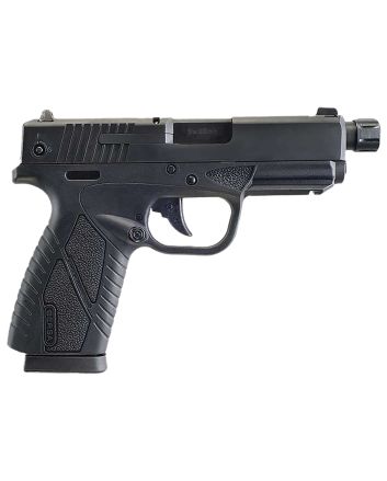 Bersa BP9MCCX BPCCSub-Compact Frame 9mm Luger 8+1, 3.30" Black Steel Threaded Barrel, Matte Black Serrated Steel Slide &amp; Polymer Frame w/Picatinny Rail