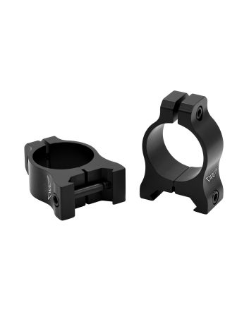 Warne V400M Vapor Scope Ring Set Matte Black Aluminum, 1" Tube, Low Picatinny/Weaver