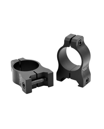 Warne V401M Scope Rings Vapor Matte Black 1" Medium 0 MOA