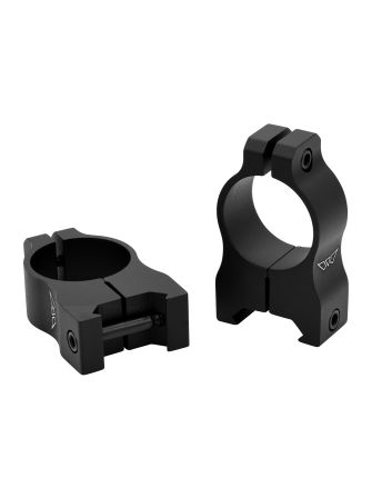 Warne V402M Scope Rings Vapor Matte Black 1" High 0 MOA