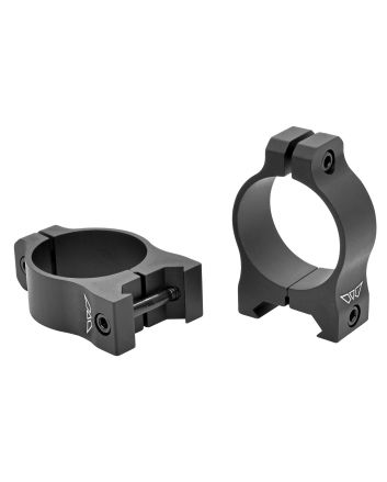Warne V413M Scope Rings Vapor Matte Black 30mm Low 0 MOA
